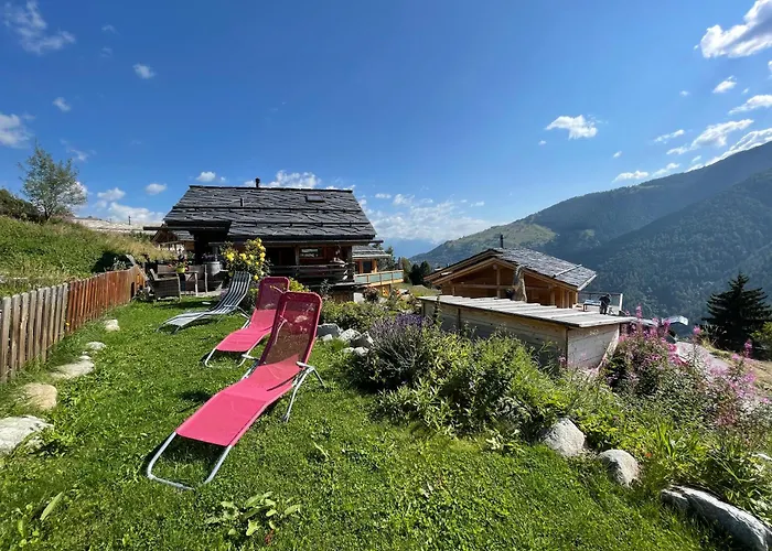 Authentique De Montagne Bleusy- Nendaz Ideal Couple Et Famille *